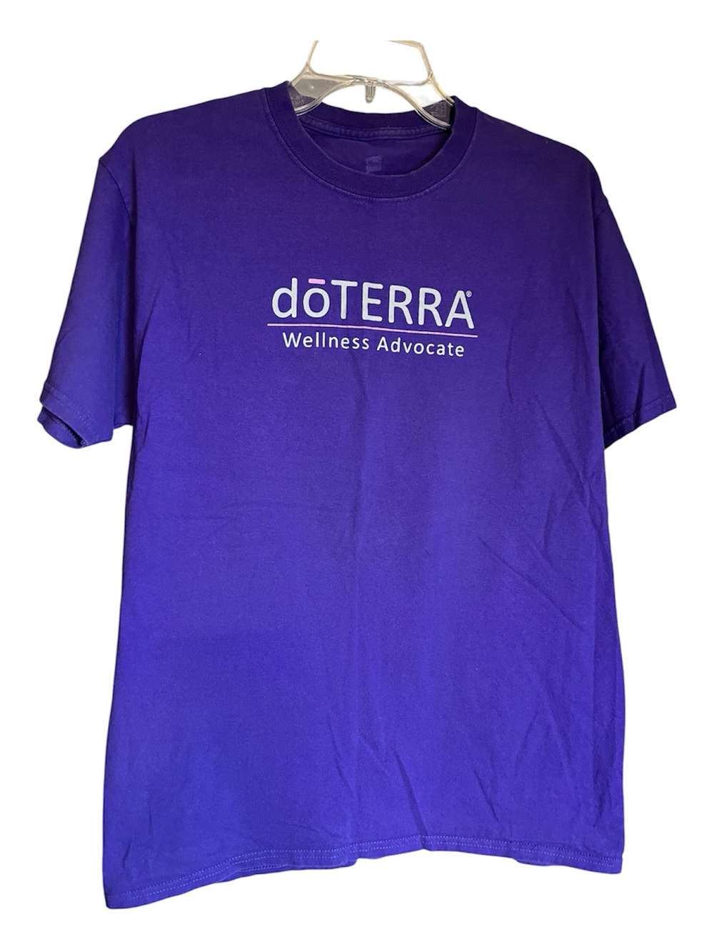 doTERRA Purple Short-Sleeve Crewneck Tee with Wellness Advocate Logo